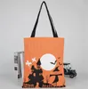 New Halloween Gift Bags Cotton Canvas Hand Bags For Pumpkin Devil Spider Printed Halloween Candy gift Sack Bags DC847