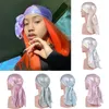 Laser Silk Durags Bandana Unisex Pirate Caps Scale Pattern Turban Hat Men Women Headwear Headband Hair Accessories HHA1425