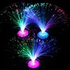 Decorazioni per feste Fibra ottica Lampada Luce Vacanza Matrimonio Fibra ottica LED Festivo Natale Colorato lampeggiante stellato incandescente fiore in fibra di gemma