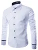 Camicie da uomo in misto cotone scozzese casual slim fit a maniche lunghe abbottonate 3 colori taglia (M-3XL) CS14TY1413