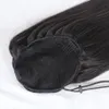 Raw Virgin Horsetail Cuticle Aligned Deep Body Wave Unprocessed Human Hair Natural Afro Kinky Straight Curly Drawstring Ponytail