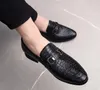 Slip Formal Loafers Feragamo Leather Shoes High Wedge Heel Quality Low Top Mens On Casual Dress Lazy fake Shoes for Men Business SOWU JVBQ