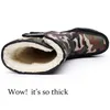 スノーブーツ男性の防水メンズ冬のブーツの毛皮の冬の靴スリップ抵抗力のある男性ブーツプラットフォーム厚い豪華な温かいプラスサイズCJ191205