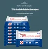 10sheets / pack alcohol desinfectie doekjes draagbare 75% antiseptische natte doekjes huid sterilisatie wipes huishoudelijke hand reiniging wissen