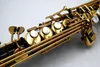 Yanagisawa Sopran Saxofon S901 Musikinstrument B Flat MusicL Svart Golden Key Soprano Sax Med Fodral Gratis Frakt