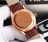 Watch Nen 5 Style 50515 50519 18K Rose Gold Black Dial 39mm Leather Strap Sapphire Mirror ST6 Automatic mechanical movement Fashion Mens Watches