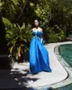 Azzi Osta 2020 Blue Prom Dresses Off Shourdell Lace Aphted Rufflesフォーマルなイブニングドレス