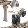 Picatinny Rail Sections 5 Slot with dual interface for Both Keymod & M-lok Rail Mount System_Black/Red/Tan Colors