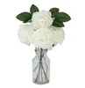 2019 Sales!!! Wholesales Free shipping 25pcs PE Foam Rose Flower Ivory White