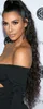 Kim Kardashian Long Curly Ponytail Hairstyle 24inch 1ピニテール140gまたは160gの自然な色