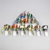 14mm Slide Verre Entonnoir Bol Pièce Diapositives Bongs Accessoire Tabac Fumer Bols Mâles Colorés 14.mm 5mm Heady Tuyau D'eau Épais