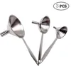 set di imbuti in acciaio inox