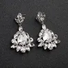 2020 Nieuwe Shining Mode Kristallen Bruids Oorbellen Rhinestones Lange Drop Earring Voor Vrouwen Bruids Sieraden Huwelijkscadeau voor Bruidsmeisjes