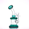 6,7 "Tuyaux d'eau en verre Bongs colorés Heady Mini Pipe Dab Rigs Petit Bubbler Beaker Bong plate-forme pétrolière