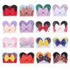 Baby Sequins Bow Mouse Ears Headband Elastic Mermaid Turban Cartoon Wide Headwrap Girls Halloween Hairbands Barn Hårtillbehör