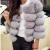 Womens Fur Vest Luxury Designer Winter Coats Casual Solid Color Female Fashion Jackets Woman Short Length Warm Outwear