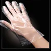 DHL High Quality Disposable transparent gloves PE 200 pcs per lots hands protective home kitchen gloves household cleaning2778445