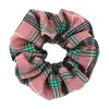 134Colors Lady Girl Hair Scrunchy Vintage Leopard Plaid Scrunchies Dot Floral Hairband Elastic Hair Bands Women Ponytail Holder G6122221