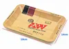 Metal Raw Tray Tin Plate Case Machine Tobacco Rolling Tray Handroller Smoking Storage Case Xmas Gifts AN19116275953