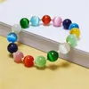 Natural Stone  Bracelets for Women Men Colorful Rainbow Stone  Strand Boho Jewelry Handmade Friendship Bracelets Gifts