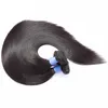 Indian Raw Virgin Human Hair 3 bundels met 360 kanten frontale voorgeplukte rechte bundels met sluitingen 4 stks