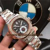 2019 Nouvelle montre-bracelet pour hommes Quartz suisse 24 heures sur 24, mois, affichage de la date, cadran avec lunette en diamant galvanisé, montres pour hommes en or 18 carats, super résistantes à l'eau