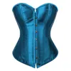 Multicolore Plus Size Corsets S-6XL Femmes Gothique Satin Overbust Bodyshaper Blanc Corset De Mariée Mode Lady Cincher Halloween Danse Corset