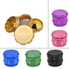 Ny trummetallrökning Herb Grinders Concave Dry Herb Grinder Diameter 63mm 4 Layer Aluminium Alloy Diamond Tänder Tobacco Miller