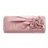 Designer-brudens handväska Rose Flower Evening Dress Bag Bankett Silk Dinner Paket