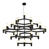 Nordic modern chandelier villa penthouse living room Pendant Lamps lobby light luxury candlestick pendant lights ceiling lights