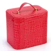 Femmes Alligator Cosmétique Boîte De Haute Qualité Portable Cosmétique Sac Grande Capacité PU Sac Femmes Maquillage Dédié