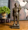 American retro Roman soldier model decoration coffee room study bookcase bar partition decoration window display