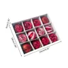 Noel Dekorasyonları 12 PCS 6cm Toplar Partisi Baubles Noel Ağacı Dekorasyon Asma Süsleme Ev Dekoru Yıl Hediyesi X4YD1