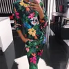 Monerfhi Fashion O Neck Pajama Zestaw Kobiety Z Długim Rękawem Zwierząt Cartoon Piżamy Piżamy Zestawy Damskie Ubrania Piżama Femme T200110