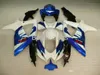 Verkleidungsset für Suzuki GSXR600 GSXR750 2008 2009 2010 schwarz weiß blau Verkleidungen GSXR 600 750 08 09 10 Spritzguss CX20