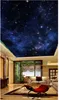 Wholesale-Interior Ceiling benutzerdefinierten Foto 3d Decke Wandbild Tapete Schöne Sternenhimmel HD Fantasy Zenit Decke Wandbild