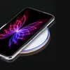 شاحن لاسلكي عالمي Qi لهاتف Samsung S9 S8 plus شاحن متنقل فائق النحافة مرآة لأجهزة iPhone 8 X في صندوق البيع بالتجزئة