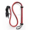 140 cm Bondage Redblack Leather Whip Riding Crop Night Party Flogger Queen Game Toy Sexy #R52