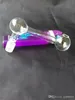 Bubble Burner Szklane Bongs Akcesoria, Rury do palenia szklane Kolorowe mini wielo- kolory Rury ręczne Najlepsza łyżka Glas