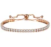 Fashion Cubic Zirconia Tennis Bracelet Bangle Adjustable Pulseras Charm Bracelet For Women Bridal Wedding Jewelry