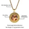 Nova moda hip hop gelado fora de diamante prata de ouro personalizado foto pingente colar de cadeia personalizada presentes de jóias de rapper para homens e mulheres
