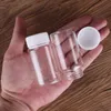 15 pieces 50ml 37*70mm Glass Bottles with White Plastic Caps Spice Bottles Container Candy Jars Vials DIY Craft for Wedding Gift