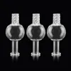 Smoking Accessories Sprinning Carb Cap glass bubble For 25mm 30mm quartz bangers Flat Top Bottom Gavel Banger bucket water pipe