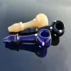 2023 Wholesale Spoon Bowl Pipe Glass Tobacco Pipes Röker handblåsade flerfärgade glashandledningar 4 tum skålrör för torra örter