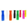 Silicone Tubes 8 Colors Stock Silicone Tips for Stainless Steel Straws Tooth Collision Prevention Straws Cover Silicone Tubes EEA673