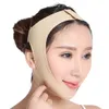Ansikte Lyftning Slimming Belt Facial Cheek V Formlyft upp Tunn Maskband Face Line Smooth Andningsbar Kompression Dubbelhaka