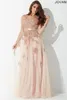 Champagne Lace Beaded Arabiska Aftonklänningar Sweetheart A-Line Tulle Off The Shoulder Prom Klänningar Vintage Billiga Formell Party Gowns Designer