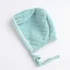 Yenidoğan Bebek Kız Giyim Seti Kalın Hava Pamuk Romper + Şapka 2 adet Çizgili Tulum Sevimli Tavşan Tarzı Bebek Giysileri Doğum Günü Hediyesi