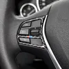 Car Accessories Interior Carbon Fiber Steering Wheel Buttons Frame Auto Stickers Covers For BMW 1/2/3/4 Series 3GT Styling