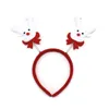 6 datorer Söt julema pannband Santa /Snowman /Deer /Bear /Non-Woven Kids Head Clasp Xmas Gift Home Decoration 5ZDZ6941